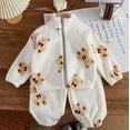 thumbnail image 2 of Jamsmile Toddler Boys Outfits Sets Winter Fuzzy Thermal Tops With Pants Two Piece Cozy Warm Kids Boys Homewear Soft Loungewear, 2 of 3