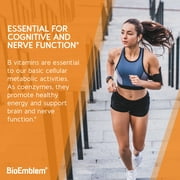 BioEmblem B-Complex With Methyl Folate, B12, B6, Biotin & Choline, for Energy, Heart & Immune, 90 Ct