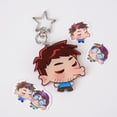 thumbnail image 2 of Dispatch Waterboy & Robert Kissing Acrylic Magnetic Keychain + Sticker Set | Fanmade Chibi Couple Merch (1 keychain)/RANDOM 1 PACK, 2 of 2