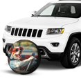 thumbnail image 2 of KAKALAD Funny Dog Driving A Car 03 Spare Tire Cover Universal Vehicle Accessories Buckle Car Tools 17”in, 2 of 6