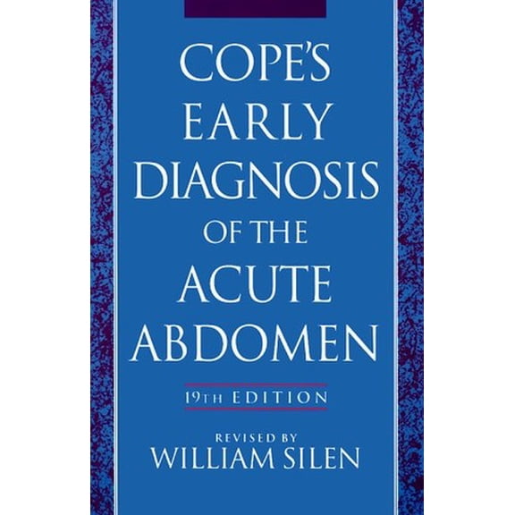 Pre-Owned Cope's Early Diagnosis of the Acute Abdomen (Paperback) 0195097599 9780195097597