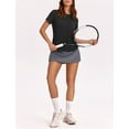 thumbnail image 4 of Weardear Workout Tops for Women UPF 50+ Yoga Shirts Short Sleeve Athletic Tops with Side Slits Loose Fit Running Gym Tee Top, 4 of 7