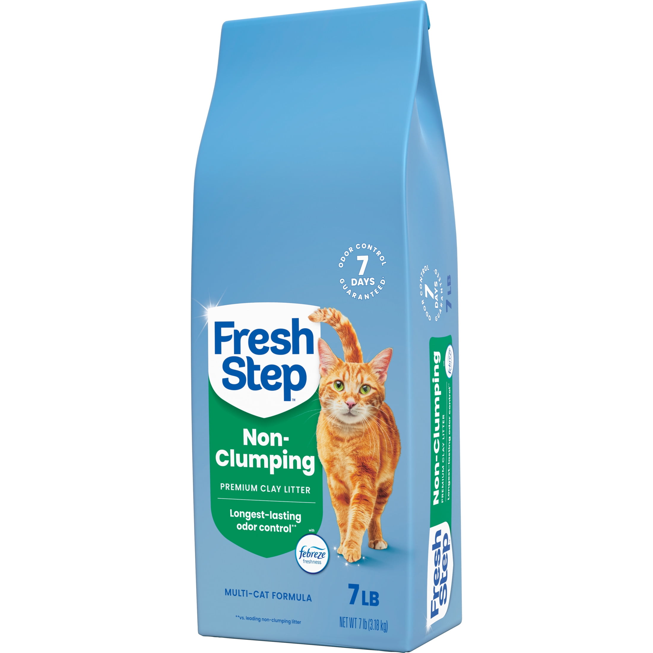 Fresh Step Non-Clumping Premium Cat Litter with Febreze Freshness, Scented - 14 lbs