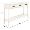 thumbnail image 3 of SAFAVIEH Peyton Distressed White Wood Console Table with Drawer (47.3 in. W x 13 in. D x 29.5 in. H), 3 of 14