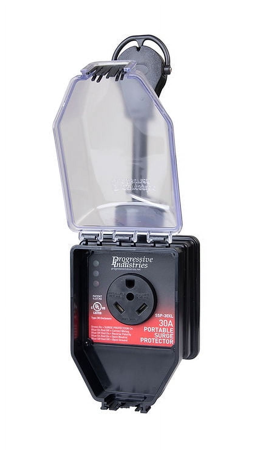 Progressive Industries SSP-30XL Portable RV Surge Protector With Cover, 30 Amp