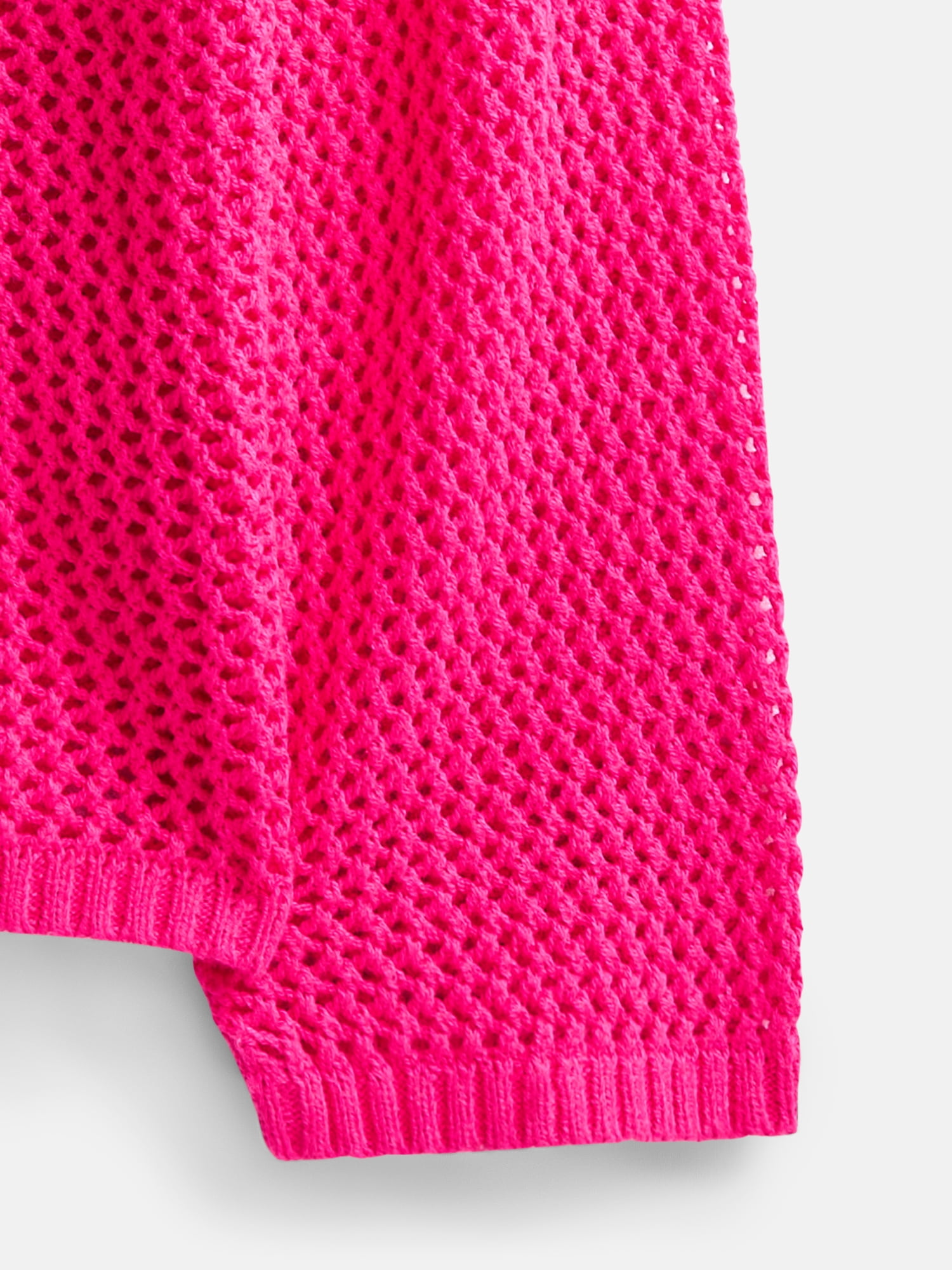 Wonder Nation Girls Open Knit Sweater, Lightweight, Sizes 4-18 & Plus