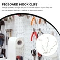 thumbnail image 5 of FONDOTIN Metal Peg Locks For Pegboard Accessories Securing Peg Hooks Silver 100Pcs 2.5X0.4X0.04In, 5 of 8