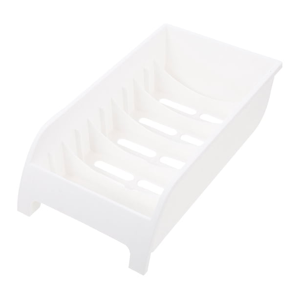 GOOHOCHY Soporte de escritorio para platos de cocina, escurridor de platos de plástico, práctico organizador de vajilla.