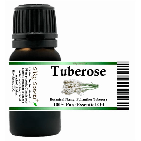 Tuberose Essential Oil 5 ml (1/6 fl oz) - 100% Pure and Natural by Silky Scents