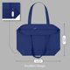 thumbnail image 5 of Bolsa de lona con diseño superior, reutilizable, para compras de comestibles, azul, 5 of 7