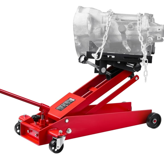 VEVOR Low Profile Floor Jack, 1000 lbs / 0.45 Ton Lifting Capacity Telescoping Transmission Floor Jack, 6.3-25.2 in Lifting Height, 360° Swivel Front wheels, Heavy-Duty Lift Hoist for Garage/Shop