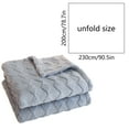 thumbnail image 3 of Fiudx Ofertas flash del día solo en línea Manta polar de leche para invierno, manta gruesa de lana Coral para siesta en la oficina, funda para sofá, chal, manta pequeña para uso en todas las estacion, 3 of 6