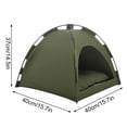 thumbnail image 3 of Pet Tent, Foldable Pet Shelter With Removable Cushion, Portable Pet Camping Tent For Small Dogs Cats Indoor Outdoor Use - 16X16 Inch Pet Hideout Tent For Puppy Kitten Napping, 3 of 4