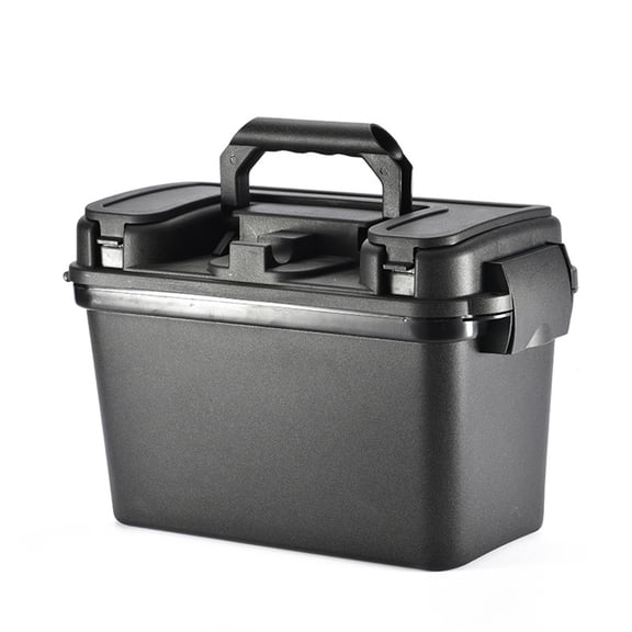 Heavy Duty Watertight Fishing Tackle Organizers Portable Angler Tool Container With Lockable Lid For Gear Protections
