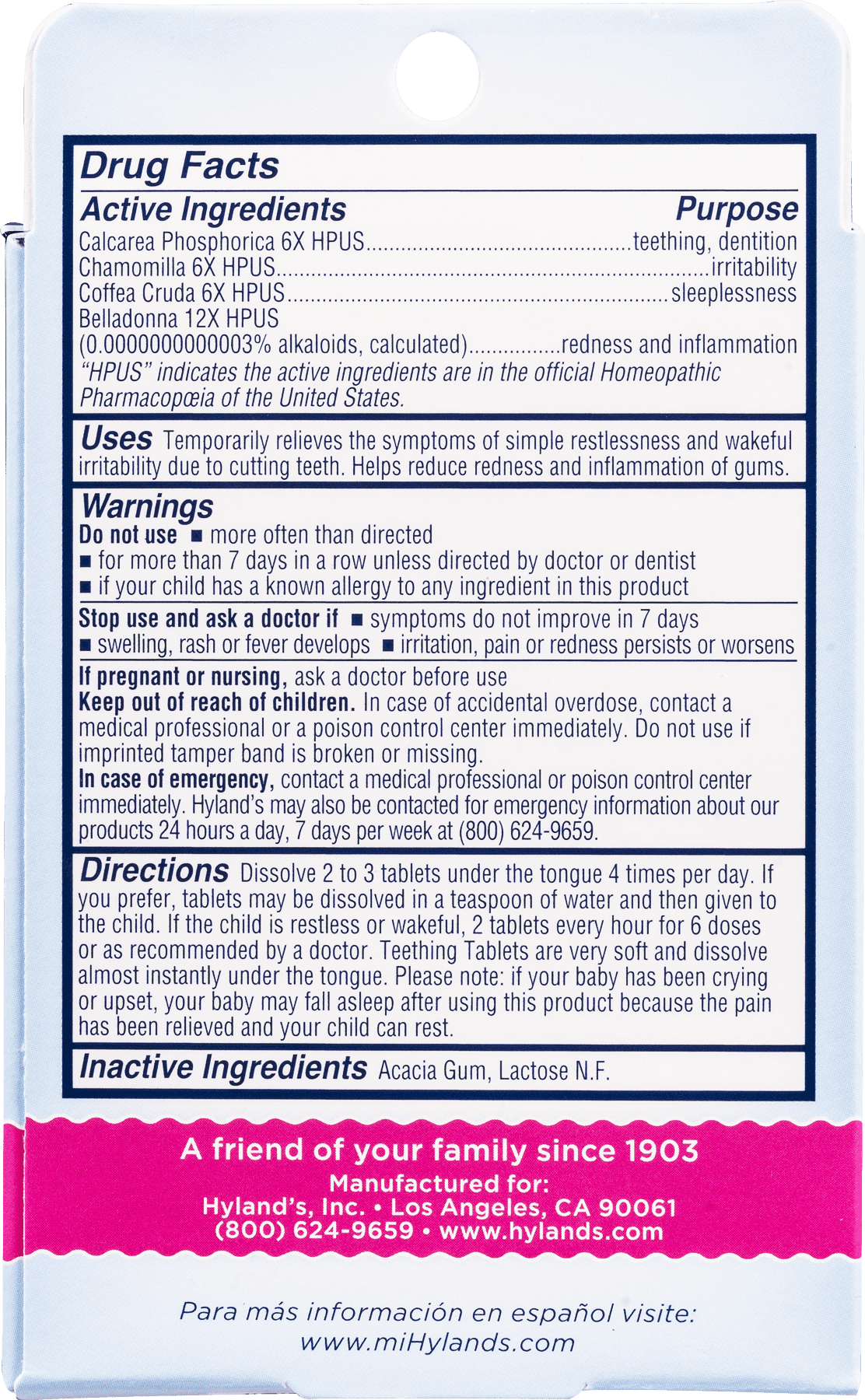 Baby Teething Tablets Safe And Natural Relief Of Teething Pain And Irritability In Infants And Babies 67 Doses 135 Total Tablets Walmart Com Walmart Com