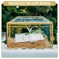 thumbnail image 5 of NCYP Small Brass Glass Wedding Card Box with Slot and Lock - 12.6" x 5.9" x 9", 5 of 10
