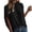 Black, variant on Womens Athletic Tops Women's T-Shirts Soft Casual Blouse with Batwing Sleeves Loose Fit Tie Back Top for Everyday Wear Solid Color Comfortable Lightweight Green M