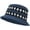 Navy Blue, variant on Women Knitted Crochet Bucket Hat White Red Cute Floral Fisherman Cap Foldable Casual Boho Beanies Caps