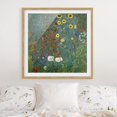 thumbnail image 1 of Póster enmarcado - Gustav Klimt - Garden Sunflowers Dimensión LxA: 20cm x 20cm, Marco: Roble esquí esquí Gafas de esquí, 1 of 5