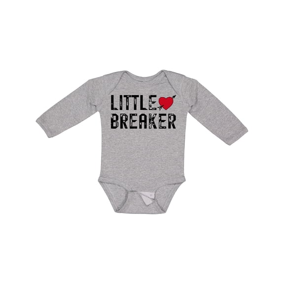 Inktastic Little Heartbreaker with Arrow Boys or Girls Long Sleeve Baby Bodysuit