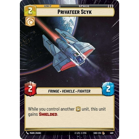 Star Wars: Unlimited Shadows of the Galaxy Common Privateer Scyk #480 (Hyperspace)