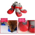 thumbnail image 2 of Non-Slip Dog Socks, Waterproof Cotton Pet Boots For Indoor (Red) S, 2 of 5