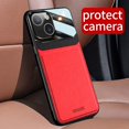 thumbnail image 4 of Compatible with iPhone 13 Mini Phone Case,With Large Window Lens Protection,Classic Design,PU Leather Ultra Slim Shockproof Anti-Scratch Protective Phone Case Cover For iPhone 13 Mini,Red, 4 of 7