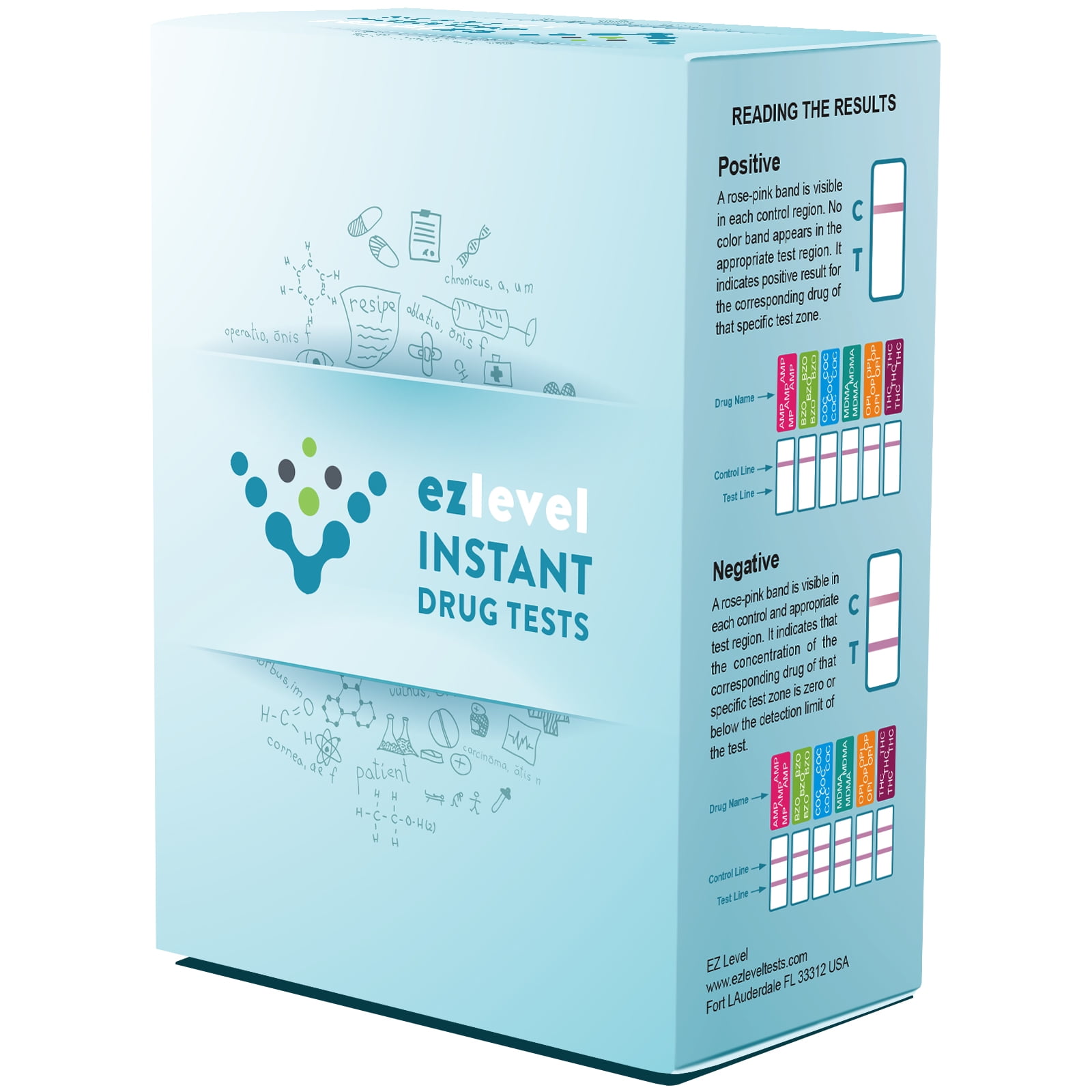 [15 Pack] EZ Level Marijuana THC At Home Urine Drug Dip Test Kit (15