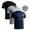 Black+Grey+Navy, variant on YUSHOW 3 Pack Men's Workout Shirts Mesh Athletic Quick Dry Active Tops, Size L