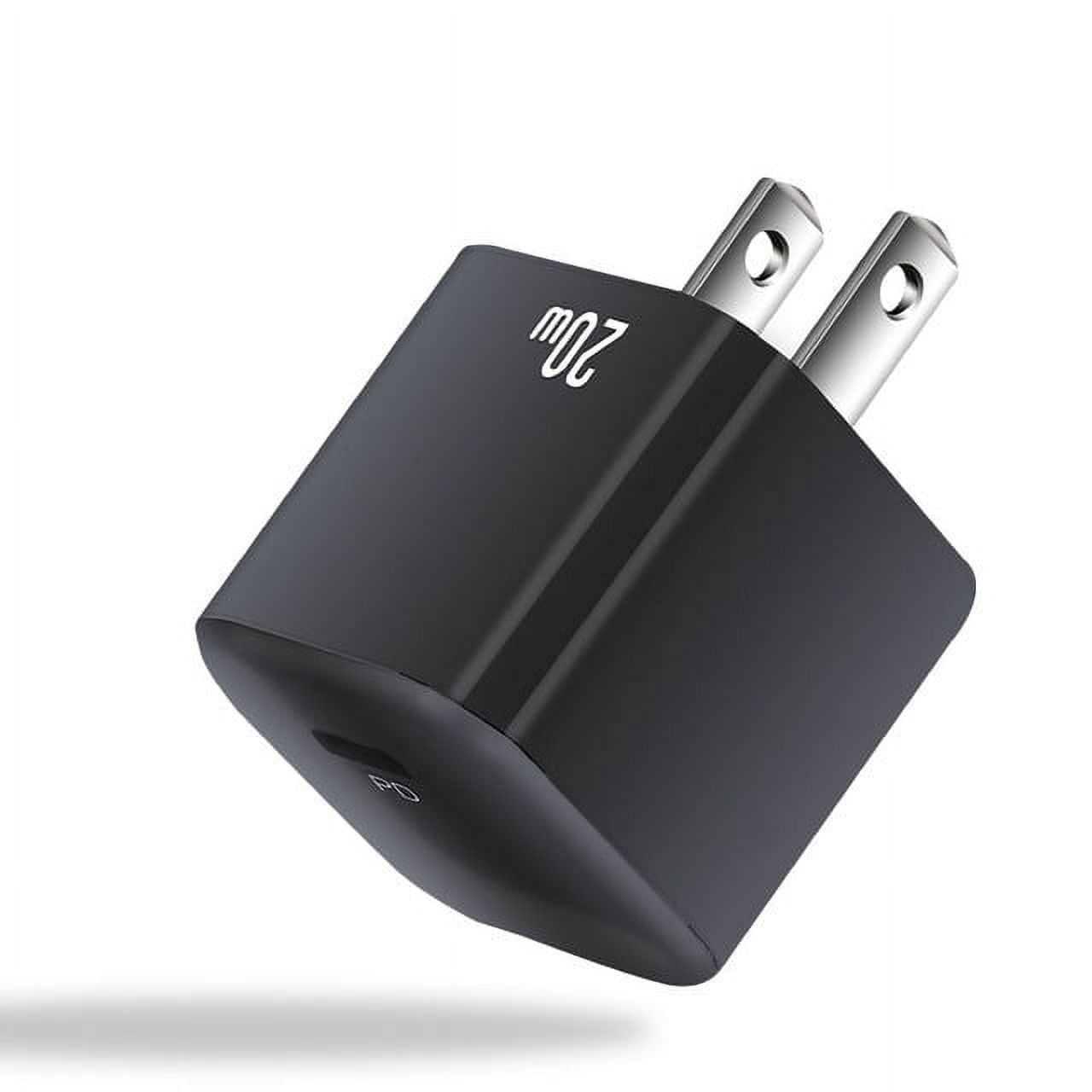 10-PACK 20W USB-C Power Adapter PD Super Fast Wall Charger Adapter Compatible with iPhone 14/13/12 Pro Max/12 Mini/11, Galaxy S23/S22/S21/S20 Ultra S10/S9/S8/ Note, Pixel 6/5, iPad Pro, Black