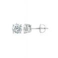 thumbnail image 2 of (0.35 carat) 14K White Gold Round Diamond Stud Earrings with Screwback in I3-I4 Clarity, 2 of 2