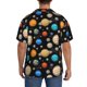 thumbnail image 3 of Fotbe Planets In Deep Space Camisa Estampada de Manga Corta para Hombre, Casual de Verano, Estilo Playero, Sin Arrugas-XX-Large, 3 of 5