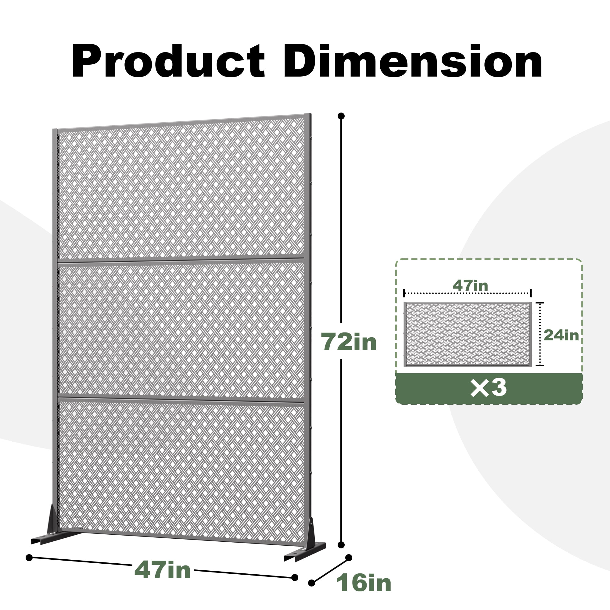 Outdoor Metal Privacy Screen