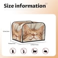 thumbnail image 5 of Haiem Sleeping Cat In Blanket Print Toaster Covers 4 Slice Wide Slot,Bread Dust Cover & Fingerprint Protection,Bread Machine Cover,Appliance Covers, 5 of 7