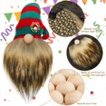 thumbnail image 4 of Dalrosia Gnome Beards for Crafting Easter Day Faux Fur Fabric Precut Gnomes Beards Handmade Wood Balls for Halloween Christmas Valentine's Day Independence Day, 4 of 5