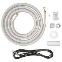 16 Ft. Insulated Copper Line Set for Mini Split Air Conditioner, 3/8" & 5/8" OD, White