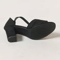 thumbnail image 5 of Xfvqtps Womens Peep Toe Sandals Crisscross Strap Block Heel Ankle Strap Dress Sandals Metallic Evening Shoes for Weddings and Parties, 5 of 9