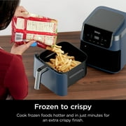 Ninja Air Fryer Pro XL 6.5-Qt, 4-in-1, Air Crisp Technology, Nonstick Crisper Plate, AF180WMNV Navy