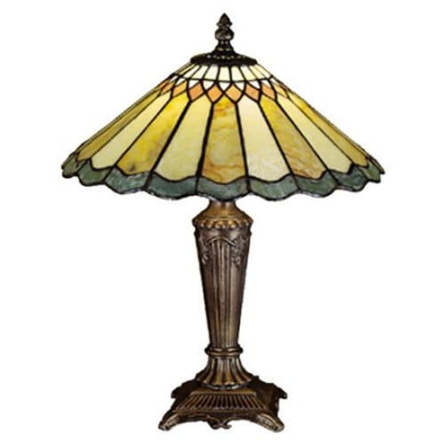 Meyda Tiffany 27569 Jadestone Carousel Accent Lamp, 15.5" Height [Bronze]