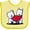Banana and Yellow, variant on Inktastic Valentine Westie Duo Boys or Girls Baby Bib