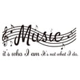 thumbnail image 1 of Music Note Wall Sticker PVC Wallpaper Hand-painted Declas Stickers Children Bedroom Classroom School Background, 1 of 7