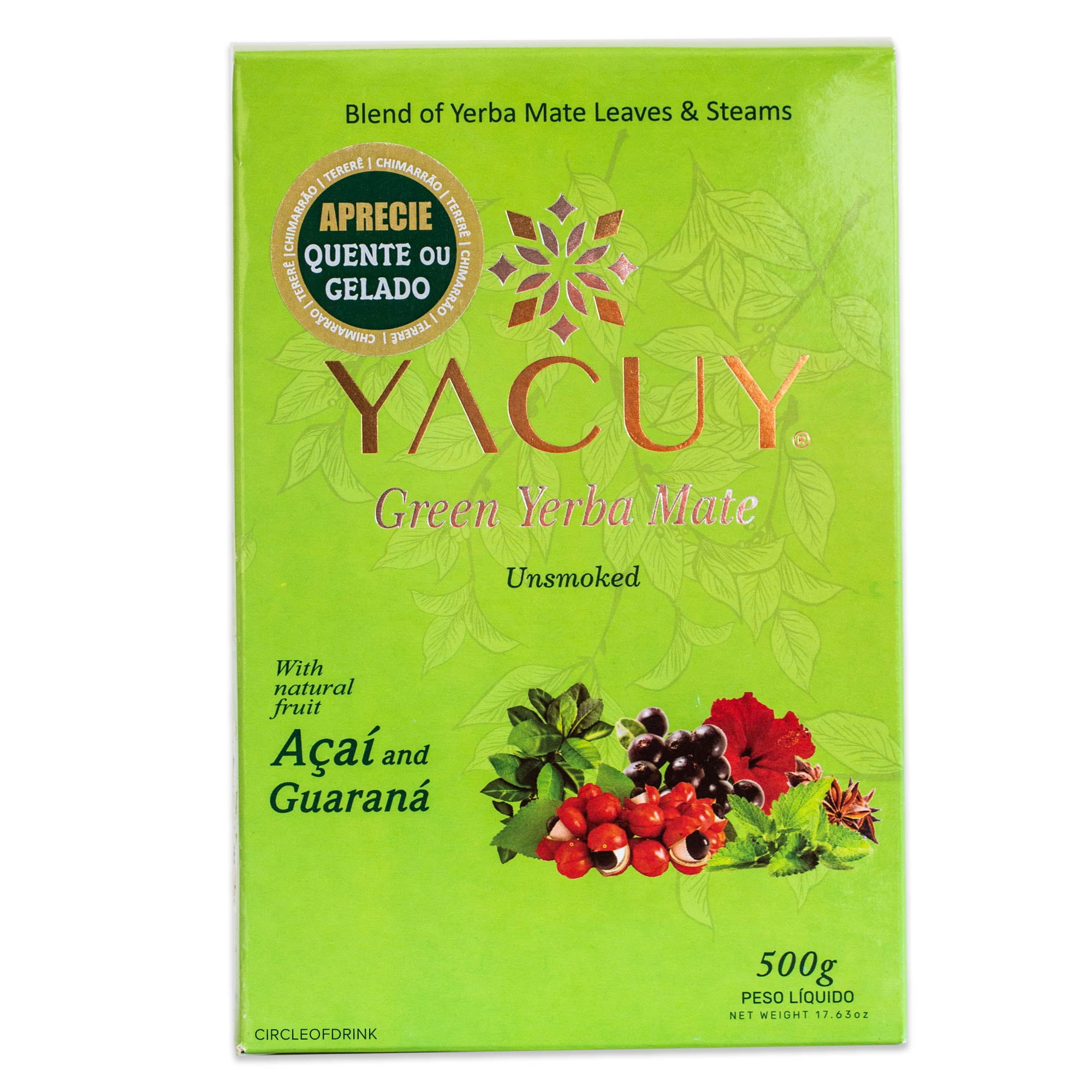 Yacuy Super Extra Organic Brazilian Yerba Mate 1kg, 2.2lbs Vacuum Sealed  Fresh 