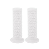 Unique Bargains 7/8" 22mm 15/16" 24mm Universal Motorcycle Hand Grips Cover Non Slip TPU Handlebar End Grips for Motorcycle Scooter Bicycle ATV White 1 Pair