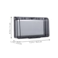 thumbnail image 4 of 1Pcs Sleek Dark Grey ABS Switch Socket Box For Bathroom And Kitchen Use, 4 of 9