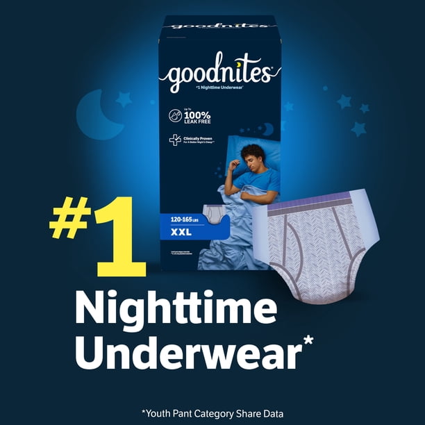 Goodnites, Nighttime Bedwetting Underwear, Size XXL, 24 Ct