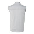 thumbnail image 3 of Men's-Cutter & Buck  Gray New York Red Bulls Stealth Hybrid Quilted Windbreaker Vest, 3 of 3