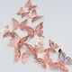 thumbnail image 3 of 12pcs 3D Metal Texture Stereo Hollow Butterfly Wall Stickers HB018 Pearl Black, 3 of 5