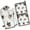Pug and Footprint, variant on Poodles Kitchen Oven Mitt and Pot Holder Sets 2 Pcs for Baking, Cooking and Grilling, Heat Resistant Up To 392 °F
