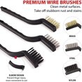 thumbnail image 3 of Master Detailing Brush Set - 5 Different Sizes - Free Microfiber Towel - Premium Natural Boar Hair - Handle -, 3 of 5