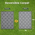 thumbnail image 7 of Outdoor Rug Waterproof Reversible for Patio Deck Campsite 5x8 Ft Black+White, 7 of 7